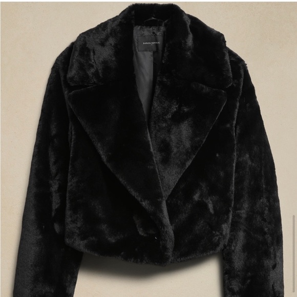 CROPPED FAUX FUR JACKET - Picture 5 of 6